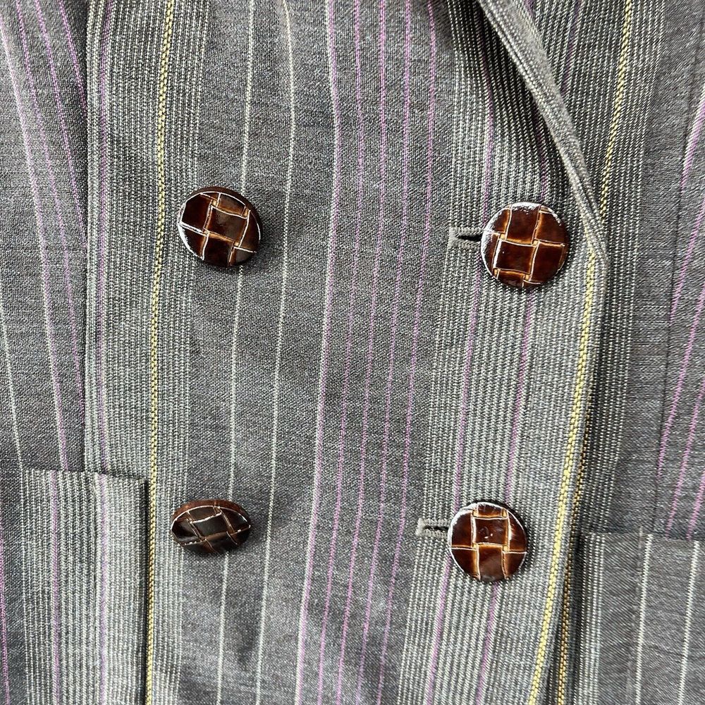 Etcetera Pinstripe Blazer Double Breasted Career … - image 4